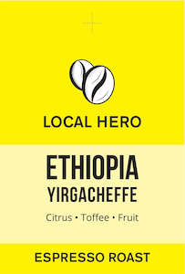 coffee: Ethiopia Yirgacheffe  - 1 Kg Espresso  - Subscription only