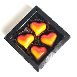Boxed Chocolates: Passionfruit Heart 4 piece