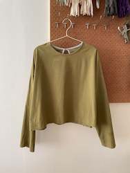 Hats: PRELOVED, Boxy Top, Green, M-L