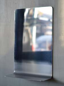 Kitchen: Industrial Mirror, BOLTS Hardware Japan