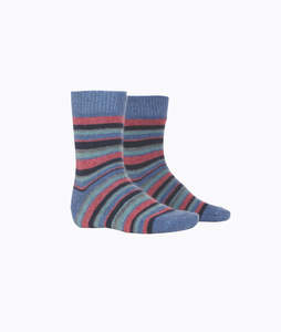 Accessories: Striped Possum Merino Sock