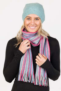 Accessories: Multi Striped Scarf