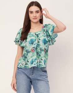 Sweetheart Neck Flutter