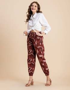 Printed Boho Pajama Pants, Cotton