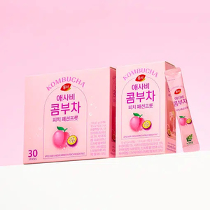 달콤상큼 동서 애사비 콤부차 피치 패션프룻 30개입 - kmall09.co.nz