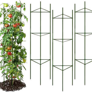 Diy Garden Pet: 3Pack 16MM Garden Tomato Cage Garden Plant Stakes