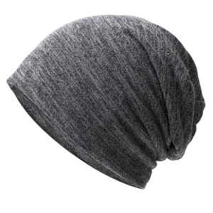 Men: Unisex Ultra Light Slouchy Beanie-Gray