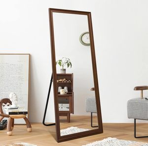 Full-Length Wood Frame Mirror 170x70cm