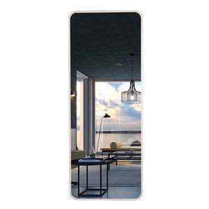 Mirror: Aluminum Alloy Frame Full Size Body Mirror 165x60CM-White