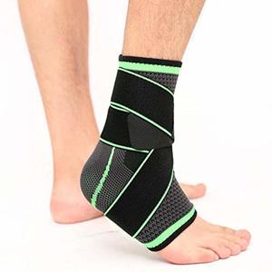 Breathable Nylon Adjustable Ankle Brace - L