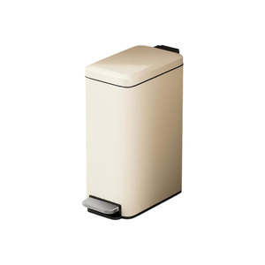 15L Slim Kitchen Trash Can -White