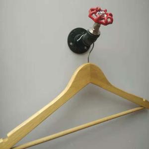 Kitchen Storage: 2 Pack Industrial Pipe Robe Hook with Faucet Valve