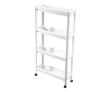 4 Tier Narrow Slide-Out Trolley Rack Shelf Organizer