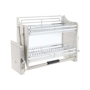 2 Tier Pull-Out Cabinet Organizer Drop Down-700MM