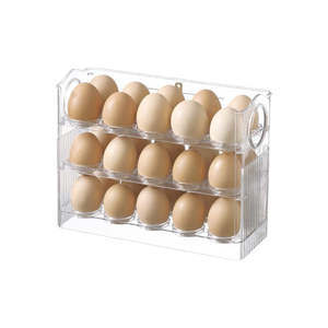 30 Eggs Holder for Refrigerator Flip Design