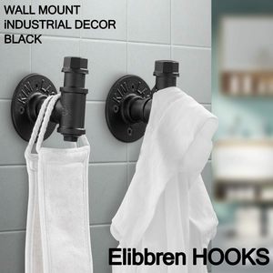 Towel Rack Hook: 2 Pack Vintage Bathroom Robe and Towel Wall Hooks