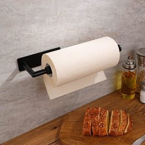 Towel Rack Hook: Paper Towel Holder Under Cabinet with Damping Effect