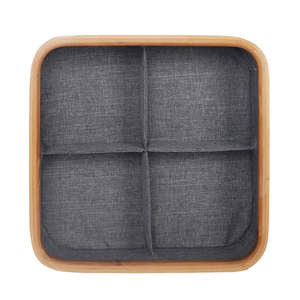 Wardrobe Organiser: 4 Cell Non-Lidded Square Underwear Storage Basket
