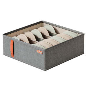 Wardrobe Organiser: 2Pack 6 Cell Drawer Organizers for Storing Socks, Underwear, Ties