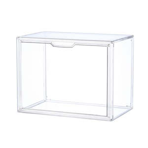 Storage Container Box: Clear Stackable Plastic Storage Case with Magnetic Lid