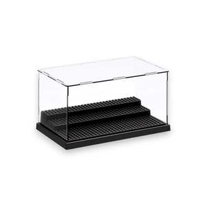 Minifigure Action Figures Blocks Display Case-Black