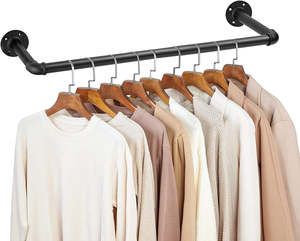 Garment Racks 1: Industrial Pipe Clothes Rack-100CM