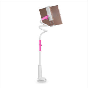 Tv Stand Table Legs: Adjustable Flexible Long Arm Mobile Phone Tablet Holder-Pink