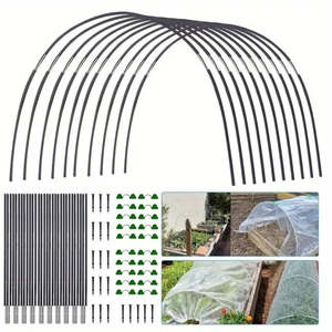 Garden Outdoor Living: Adjustable Garden Tunnel Hoop Kit for Plant Protection