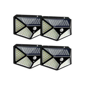 Solar Light: 4Pack 114 LED 3 Mode Motion Solar Outdoor Wall Light