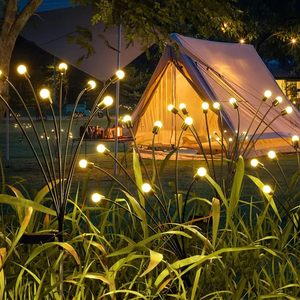 Solar Light: 2 Pack 10 LED Solar Powered Firefly Lights