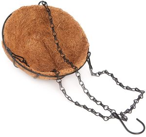 2 Pack 35cm Metal Hanging Planter Basket With Coco Liner