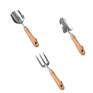 Garden Tools: 3-Piece Stainless Steel Gardening Tool Set