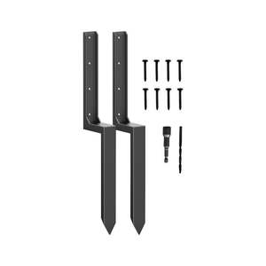 Garden Tools: 2Pcs Fence Post Repair Anchor Ground Spike