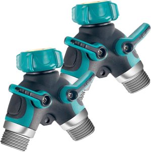 Hoses Watering: Metal Garden 2 Way Y Hose Connector Hose Splitter