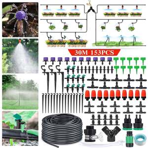 30M Patio Plant Watering Micro Drip Irrigation Kit-153pcs