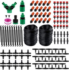 148Pcs Watering Drip Irrigation Hose Kit System