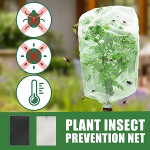 Garden Tools: Garden Plant Tree Fruit Cover Bug Net Barrier Bag 1x1.5m Black