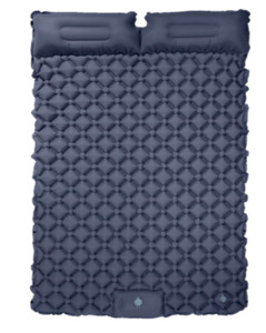 Outdoor Play: Inflatable Sleeping Mat with Pillow Built in Pump - Navy