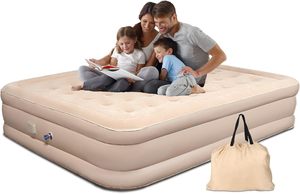 Automatic Inflatable Air Mattress with Built-In Pump