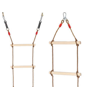 Swings: 6-Section Climbing Rope Ladder for Kids 200 cm
