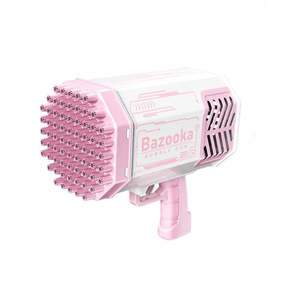 Waterplay Set: 69 Holes Rocket Bubble Machine Gun-Pink