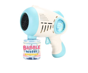 Fully Automatic 8 Holes Bubble Machine Bubble Gun - Blue