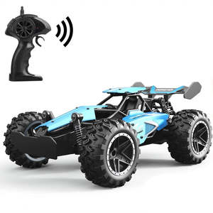 Indoor Play: 2.4G Remote Control Off-Road Car 15km/h High Speed Racing Vehicle - Blue