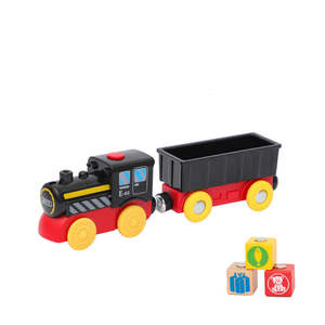 Cars Trucks Trains: Battery Operated Steam Train for Wooden Track