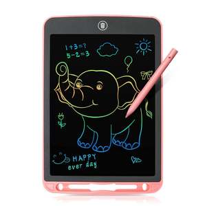 Painting Drawing Kit: 12 Inch LCD Electronic Drawing Doodle Board-Pink