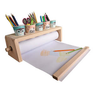 Painting Drawing Kit: Wooden Drawing Paper Roll Dispenser 10M X 44CM