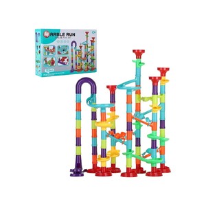 Educational Toys: 113Pcs Piece DIY Marble Run Race Set