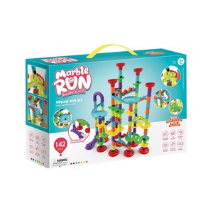 Educational Toys: 142Pcs Piece DIY Marble Run Race Set