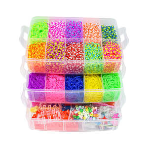 Crafts Hobbies: 15000Pcs Rubber Band Refill Bracelet Making Kit in 31 Colors