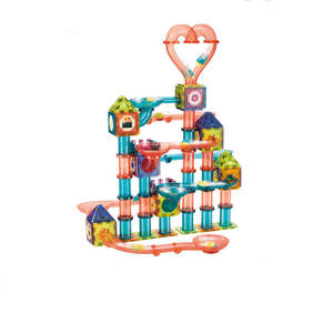 262Pcs Magnetic Tiles Marble Run STEM Building Toys
